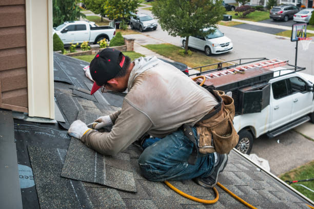 Professional Gutter Repair And Installation technician working in Lebanon, NH
